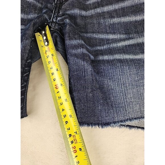 Womens Affliction Jade Cut-Off Shorts Sz 31 Studs & Leather Embroidered - Picture 14 of 14